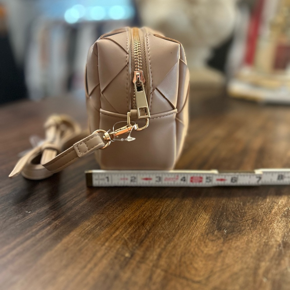 NWT A New Day Taupe Mini Crossbody 90% Recycled Materials Neutral purse - Picture 5 of 9